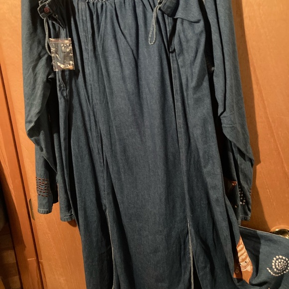 New Original Antthony Denim Tunic/Maxi Skirt Set - Picture 3 of 5